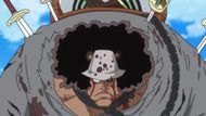The World Nobles abusing Kuma as seen in the One Piece anime (Image via Toei Animation)